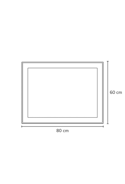 Зеркало Bagno Piu Fit 80X60 белое