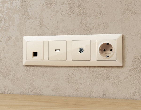 ТВ-розетка оконечная без рамки Ambrella Volt ALFA MA313005