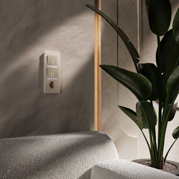 Рамка на 3 поста Werkel Split (айвори/белый soft-touch) W0033066