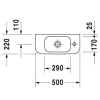 Раковина 50x22 см Duravit Happy D.2 0711500008