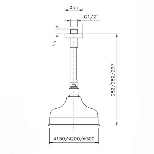 Верхний душ Nicolazzi Doccia 5732CR20