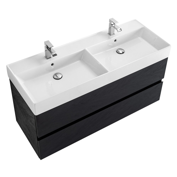 Тумба под раковину Cezares Molvenio 46 120 MOLVENO 46-120-2C-SO-2-NR черная матовая