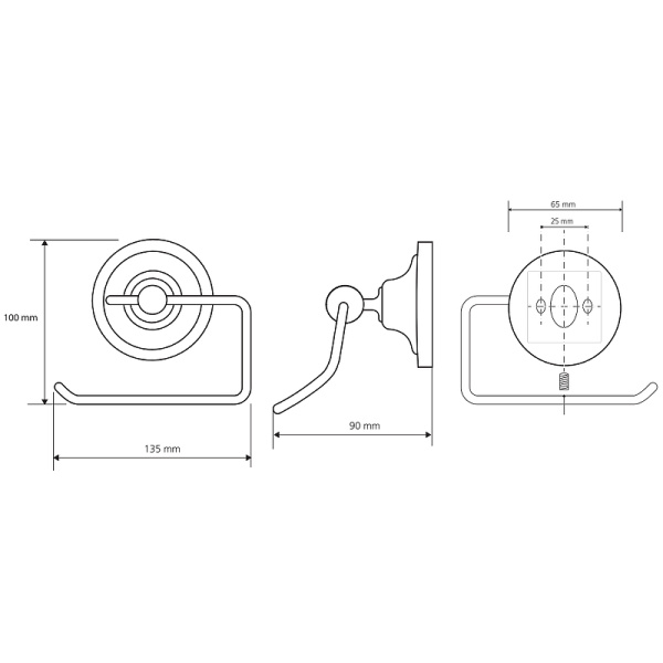 Держатель бумаги Bemeta Retro 144312022