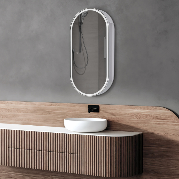 Шкаф зеркальный с подсветкой Abber Kontur AG6339S