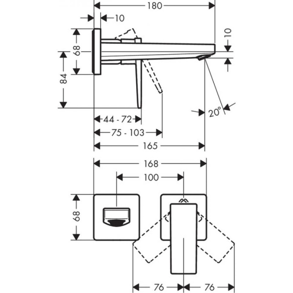 Смеситель для раковины hansgrohe Metropol СМ 32525000