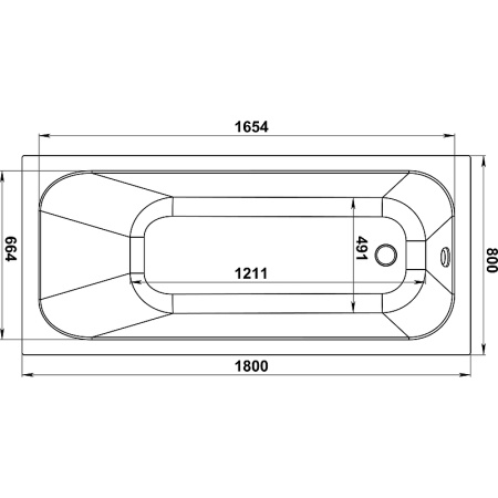 Акриловая ванна Jacob Delafon Trocadero 180x80 E6D355RU-00