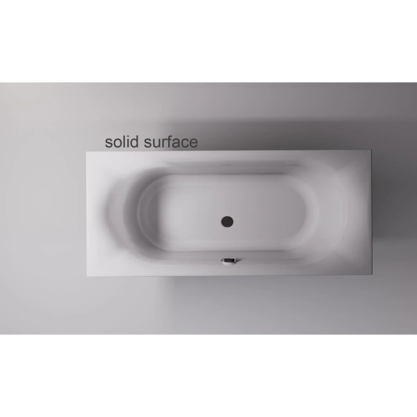 Ванна из литьевого мрамора Astra-Form Лира Solid Surface 01010076 170x75 см, белый матовый