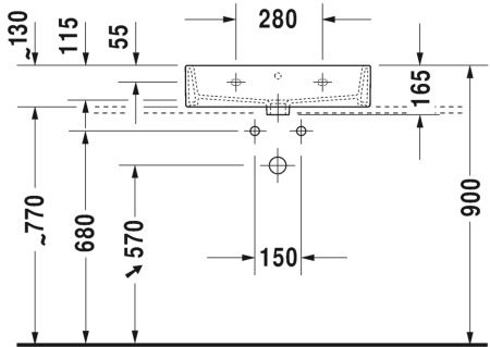 Раковина Duravit Vero Air 60 2350600000