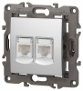 Розетка Ethernet RJ-45 без рамки Эра Эра Elegance 14-3108-03