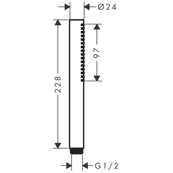 Душевая лейка Hansgrohe Pulsify S 24125700 белая матовая