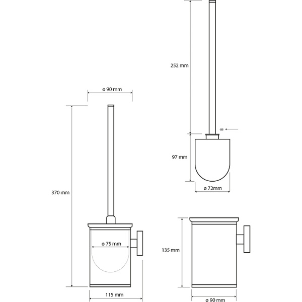 Туалетный ершик Bemeta Neo 102313079