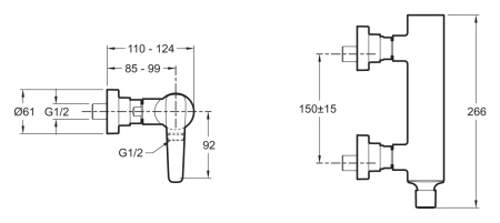 Смеситель для душа Jacob Delafon ALEO+ E72318-CP