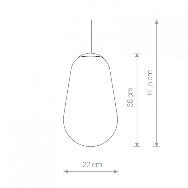 Плафон стеклянный Nowodvorski Cameleon PEAR M TR/G 8533