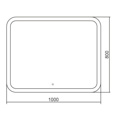 Зеркало с подсветкой Abber See AG6109SL-1.0