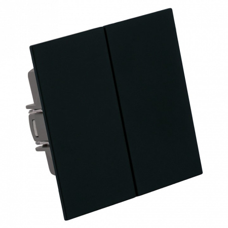 Переключатель двухклавишный без рамки Stekker Мия 50448