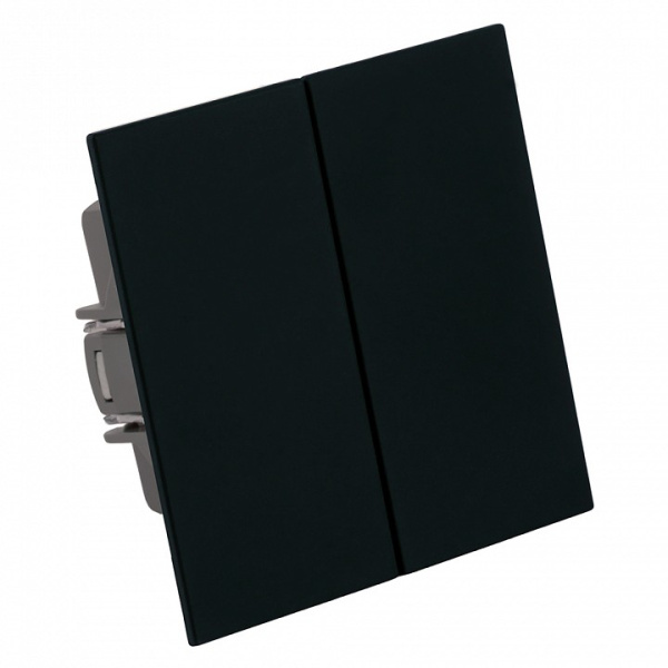 Переключатель двухклавишный без рамки Stekker Мия 50448