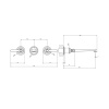Смеситель для раковины Gessi Venti 20 65090#710 латунь