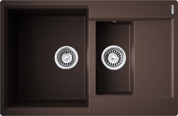 Кухонная мойка Omoikiri Daisen 78-2T 4993534 темный шоколад