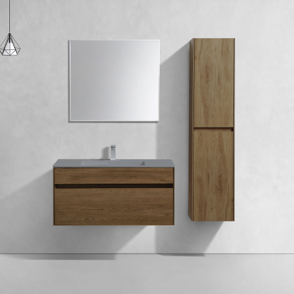 Тумба под раковину Vincea Chiara 100 см VMC-2C100TO темное дерево