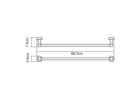 Держатель полотенец WasserKRAFT Isen K-4030