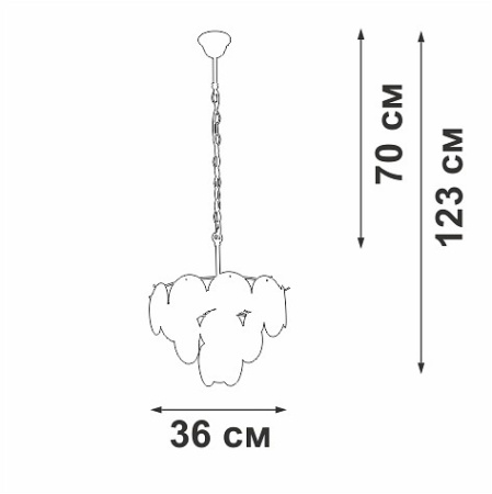Подвесная люстра Vitaluce V5888 V5888-8/7