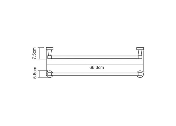 Держатель полотенец WasserKRAFT Isen K-4030