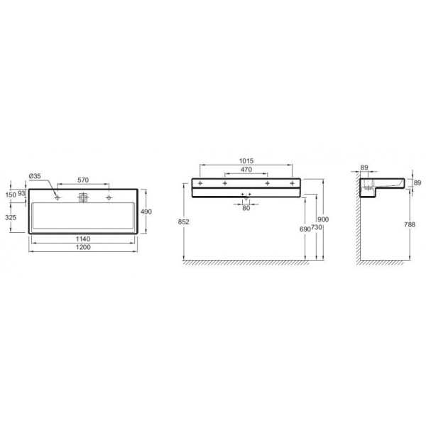 Раковина Jacob Delafon Terrace EXB9112-00