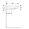 Раковина 80x48 см Geberit myDay 125480600