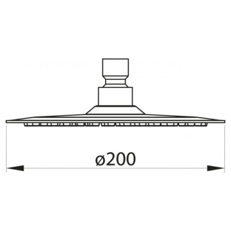 Верхний душ BelBagno Nova BB-SLDC1-IN