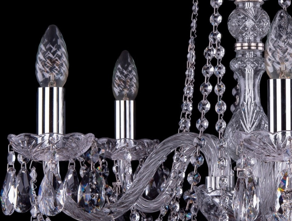 Подвесная люстра Bohemia Ivele Crystal 1402 1402/5/195/Ni