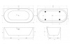 Акриловая ванна BelBagno 170x80 BB412-1700-800-MATT