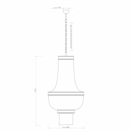 Подвесная люстра Covali  JPL-10478a