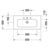 Раковина 83x40 см Duravit ME by Starck 2342830000