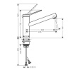 Смеситель для кухни hansgrohe Zesis M33 150 74802670 матовый черный