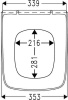 Крышка-сиденье Haro Dante 534526 с микролифтом, белый