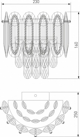 Накладной светильник Bogate's Chaleur 422/1