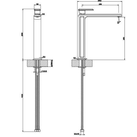 Смеситель для раковины Gessi Eleganza 46004#031