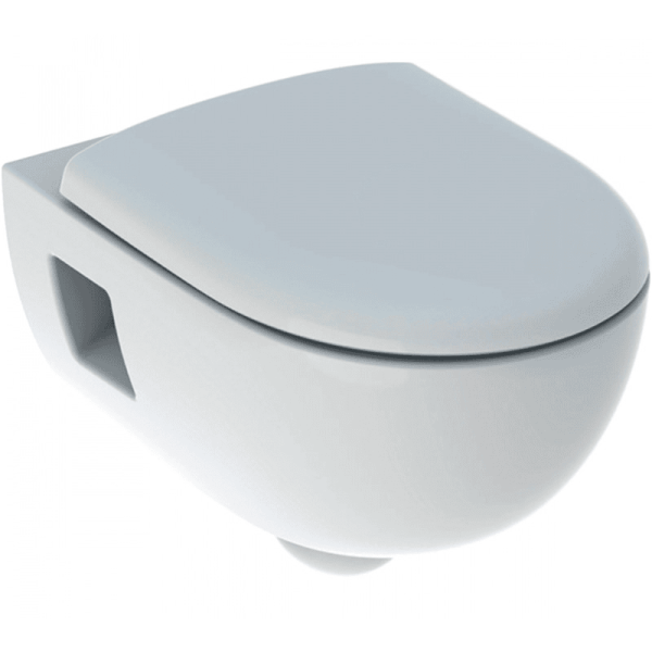 Комплект унитаз Geberit Renova 500.103.DW.R с инсталляцией Delta + сиденье + клавиша черная