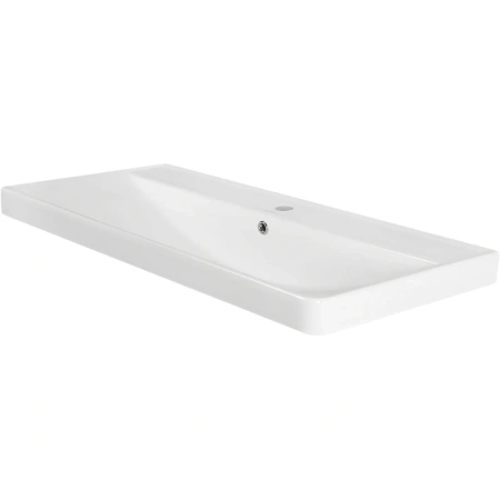 Раковина Misty Valerie RCW-1418100WH 100x48 см, накладная, белый
