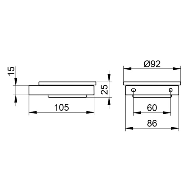 Мыльница Keuco Edition 90 19155019000