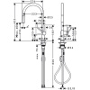 Смеситель для кухни hansgrohe Talis M54 72802000 с вытяжным изливом