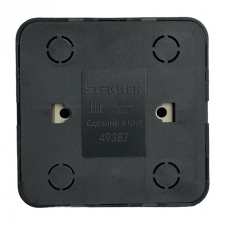 Переключатель одноклавишный Stekker София 49387