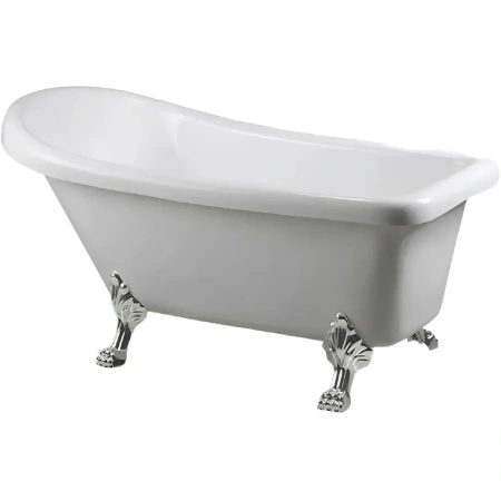 Акриловая ванна Ceruttispa Vito CT9320 150x74 см, отдельностоящая, белый