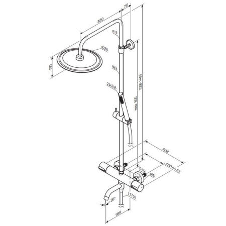 Душевая система Damixa Scandinavian Pure 936810300