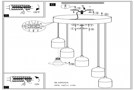Подвесной светильник Eglo Silvares 95524