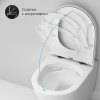 Подвесной унитаз AM.PM Sense C741701SC с крышкой-сиденьем