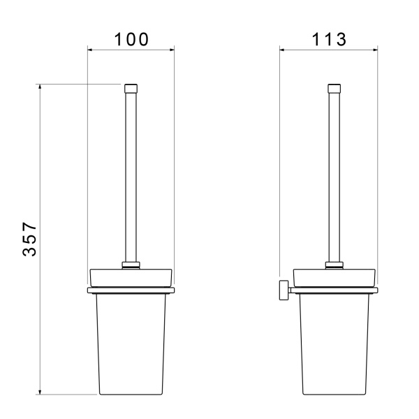 Туалетный ершик Timo Torne 43061/00 хром