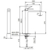 Смеситель для раковины Fantini Mint 34 02 F006WF