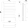 Евромикс П6 400х650 электро Полотенцесушитель TERMINUS