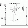 Полупьедестал для раковины Duravit Pura Vida 0858130000